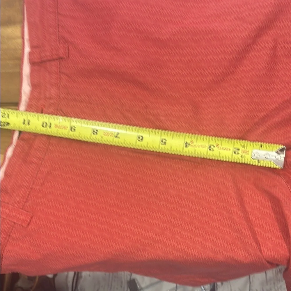 Mens JCrew Red Flat Front Casual Shorts